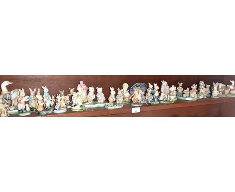 Collection of Albert Kessler china figures (one shelf)