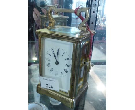 Brass carriage clock 