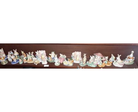 Collection of Albert Kessler china figures (one shelf)