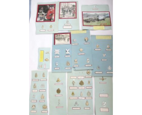 43 BRITISH ARMY STAYBRITE CAP BADGES Post amalgamation mostly anodised cap badge lot of 43. All identified.