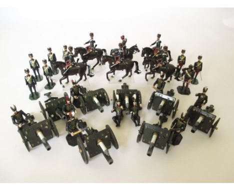 23 SOLID CAST WHITE METAL TOY SOLDIERS ROYAL HORSE ARTILLERY Hand painted white metal soldiers. Each standing approx 2.5 inch