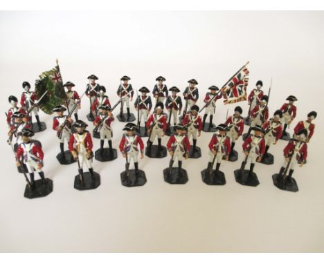 20 SOLID CAST WHITE METAL TOY SOLDIERS AMERICAN REVOLUTION Hand painted white metal soldiers. Each standing approx 2.5 inches