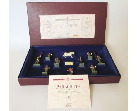 BRITAIN'S LTD EDITION SET DIE CAST TOY SOLDIERS THE PARACHUTE REGIMENT Boxed set of 1:32nd scale, hand painted figures. Cat N