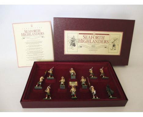 BRITAIN'S LTD EDITION SET DIE CAST TOY SOLDIERS SEAFORTH HIGHLANDERS Boxed set of 1:32nd scale, hand painted figures. Cat No 