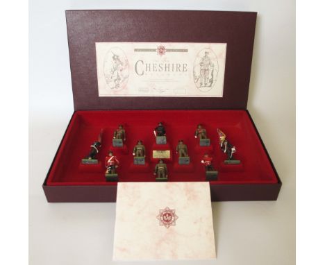 BRITAIN'S LTD EDITION SET DIE CAST TOY SOLDIERS 22ND CHESHIRE REGIMENT Boxed set of 1:32nd scale, hand painted figures. Cat N