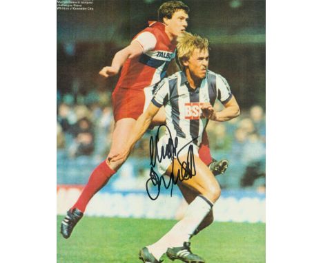 Martyn Bennett signed 10x8 inch colour photo pictured during his playing days with West Bromwich Albion.  Good Condition. All