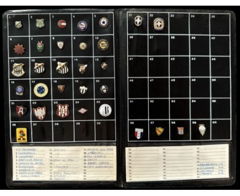 Football pin badge collection includes 33, Brazilian clubs and federation badges past and present such as Corinthians, Santos