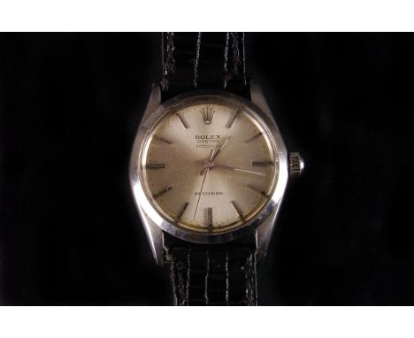 A vintage Rolex Oyster Speedking mid-sized wristwatch, stainless steel case with baton numerals to dial, appears to run, pres