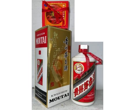 Kweichow Flying Fairy Moutai 2003, 53% vol., 500 ml bottle, boxed, with 2 small glasses