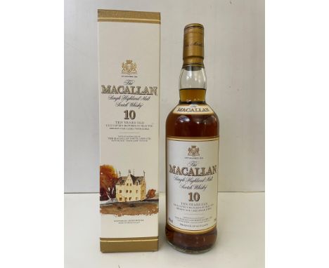 The Macallan 10 Years Old Single Highland Malt Scotch Whisky, matured in selected sherry oak casks, 40%, 70cl, original box w