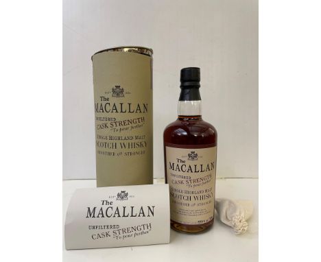 The Macallan Cask Strength Single Highland Malt Scotch Whisky, 1990, bottled 2003, sherry butt no. 24680, 57.4%, 500ml, level