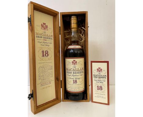 The Macallan Gran Reserva 1980 Single Highland Malt Scotch Whisky, 18 Years Old, distilled 1980, bottled in 1999, 40%, 70cl, 