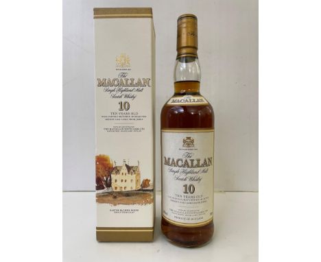 The Macallan 10 Years Old Single Highland Malt Scotch Whisky, matured in selected sherry oak casks, 40%, 70cl, original box