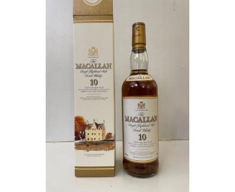 The Macallan 10 Years Old Single Highland Malt Scotch Whisky, matured in selected sherry oak casks, 40%, 70cl, original box w