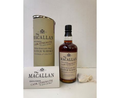 The Macallan Cask Strength Single Highland Malt Scotch Whisky, 1990, bottled 2003, sherry butt no. 24680, 57.4%, 500ml, level