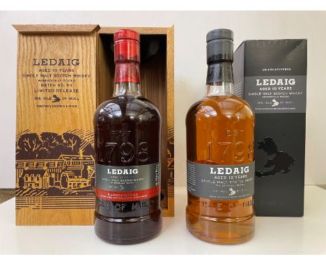 Ledaig Single Malt Scotch Whisky Aged 18 Years, Isle of Mull, Batch 3 Spanish sherry wood finish, limited release, 70cl., 46.