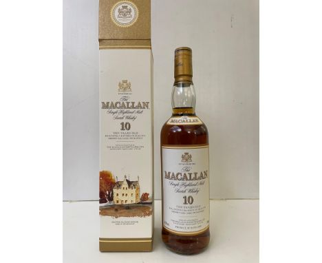 The Macallan 10 Years Old Single Highland Malt Scotch Whisky, matured in selected sherry oak casks, 40%, 70cl, original box w