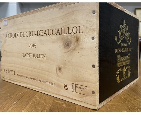 La Croix de Beaucaillou, St Julien 2016, 6 bottles in owc(removed from storage at the Wine Society)