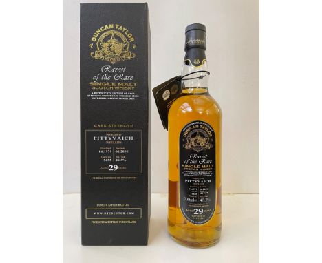 Pittyvaich 29 Year Old Duncan Taylor Rarest of the Rare Single Malt Scotch Whisky, distilled 04/1979, bottled 06/2008, cask n