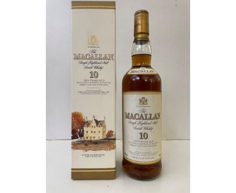 The Macallan 10 Years Old Single Highland Malt Scotch Whisky, matured in selected sherry oak casks, 40%, 70cl, original box