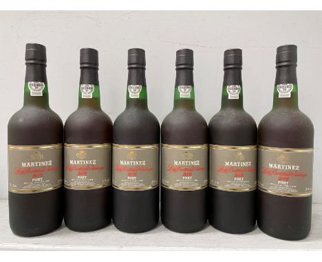 Martinez Late Bottled Vintage Port 1981, bottled in Oporto 1986, 6 bottles