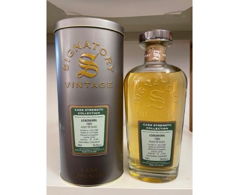 Longmorn 1989 Signatory Vintage Speyside Single Malt Scotch Whisky, aged 18 years, bottled 21/01/2008, Cask Strength Collecti