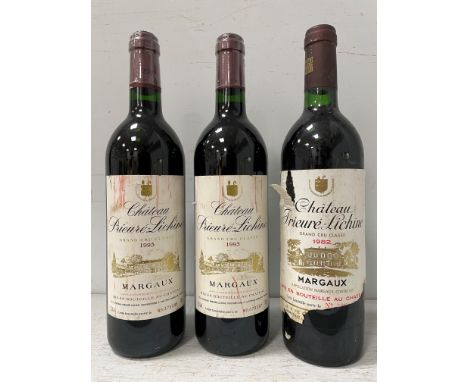 Château Prieure-Lichine, Margaux 4eme Cru 1982, 1 bottle; 1993, 2 bottles (3)