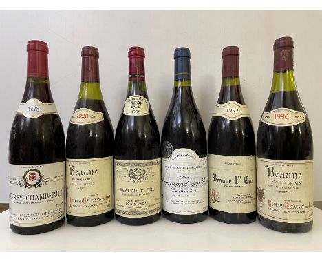 Mixed Burgundy and Loire. Beaune 1er Cru, Edouard Delaunay 1990, 2 bottles; Jacques de Vital 1992, 2 bottles; Meursault 1997,