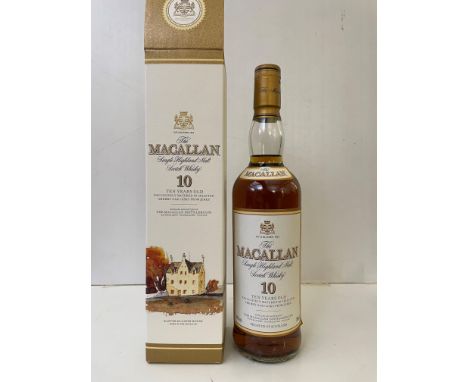 The Macallan 10 Years Old Single Highland Malt Scotch Whisky, matured in selected sherry oak casks, 40%, 70cl, original box w