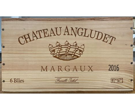 Chateau Angludet, Margaux 2016, 6 bottles in owc(removed from storage at the Wine Society)