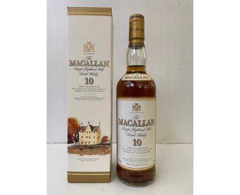 The Macallan 10 Years Old Single Highland Malt Scotch Whisky, matured in selected sherry oak casks, 40%, 70cl, original box