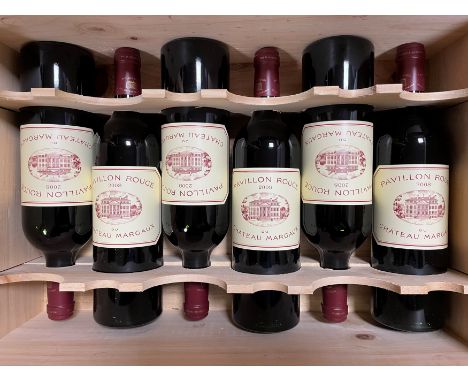 Pavillon Rouge de Chateau Margaux 2008, 6 bottles in a 12-bottle owc, good levels and appearance