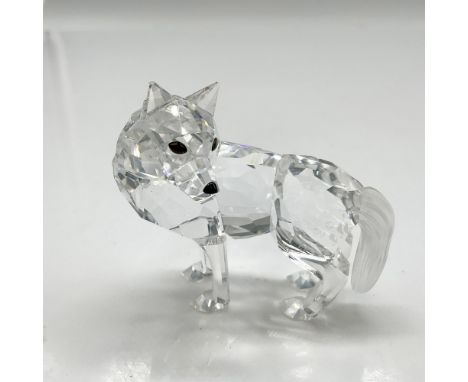 Part of the Fairy Tales collection, this figural became famous in the Red Riding Hood story. Clear faceted crystal body with 