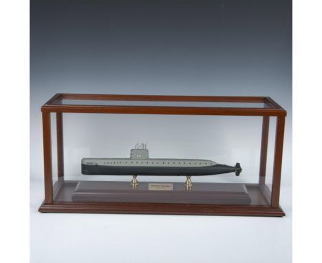 Intricately crafted replica of the SSN 571 Nautilus submarine. This item has a base included which measures 22"L x 4.5"W x 1.