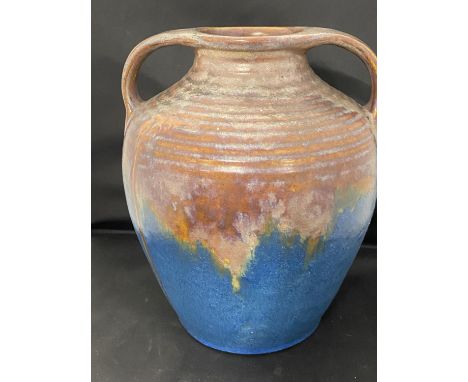 A vintage Bourne Denby ware two handled urn, shipping unavailable