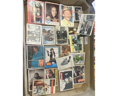 A large selection of ABC &amp; Topps gum trading cards including The Beatles, Monkees, Star Wars, Battle, Civil War, Thunderb