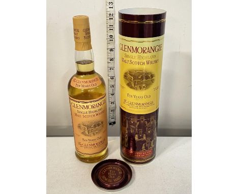 A sealed bottle of Glenmorangie single malt 10 years whiskey 70cl