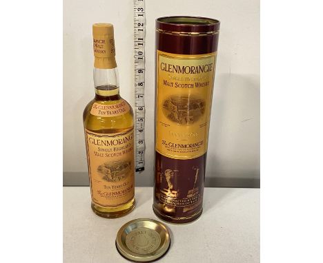 A sealed bottle of Glenmorangie single malt 10 years whiskey 70cl