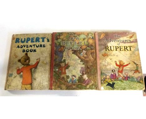 Three vintage Rupert annuals
