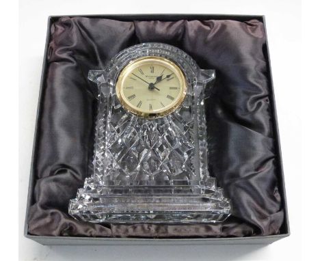 A Waterford Crystal clock in original box with instructions