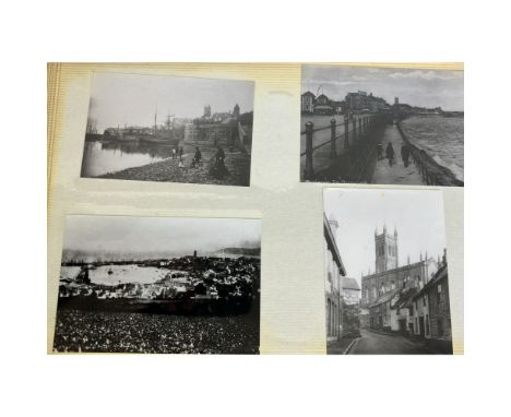 An album of postcards, Roland Morris collection, all of ships and figureheads Nautical Photo Agency, Amos & Amos, with names 