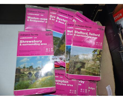 A quantity of Ordnance Survey maps to include: Wester-Super-Mare, Stafford, Shrewsbury, etc. 