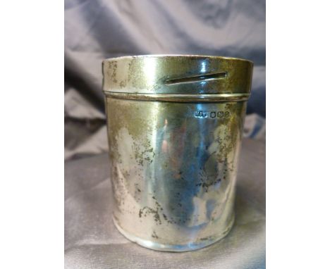 Mappin and Webb hallmarked silver trinket pot with twist off lid