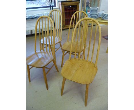 Four Blonde Ercol chairs