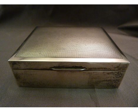 Hallmarked Silver Cigarette case by W T Toghill & Co, Birmingham 1974. Engine turned decoration to lid and clear hallmarks. C