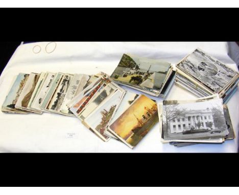 Approx. 500 vintage topographical postcards 
