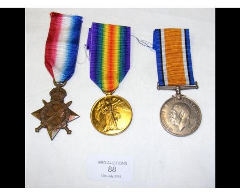 A First World War three medal group to CPO H Norris - Royal Navy - No.186330 - with photocopied documents 