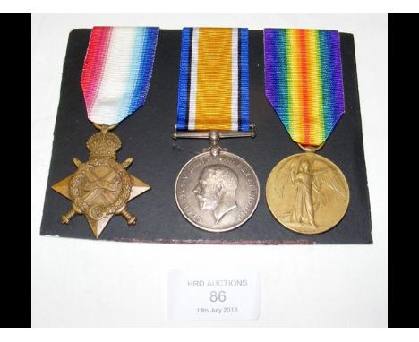 First World War three medal group to H Ramsden RNR with Admiralty medal roll - with photocopied document 