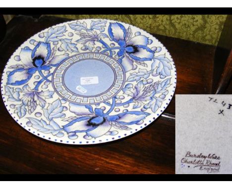 A 37cm diameter Charlotte Rhead "Peony" pattern charger  