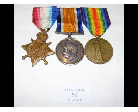 First World War three medal group to Lieutenant William Varney Joslen - 3rd Cornish Light Infantry and RAF Pilot - with photo